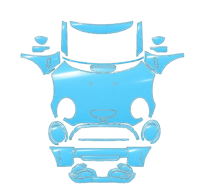 RAVOOY Full Front Pre-Cut PPF Kit For MINI Cooper S 2023 – pre-cut PPF pattern