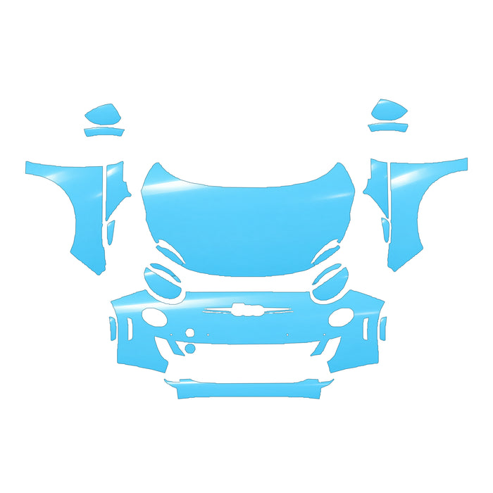 RAVOOY Full Front Pre-Cut PPF Kit For FIAT 500e 2024–2026 – pre-cut PPF pattern