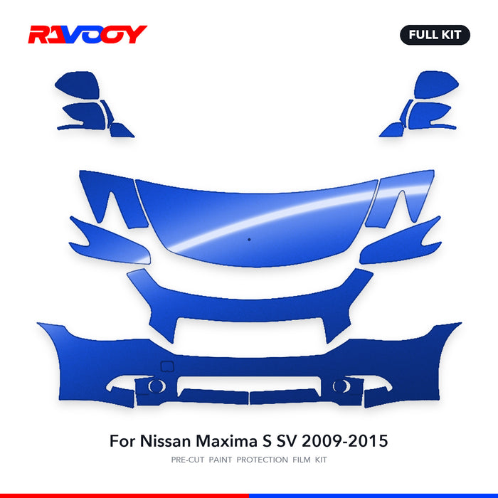 Full vehicle PPF pattern for 2009-2015 Nissan Maxima S SV