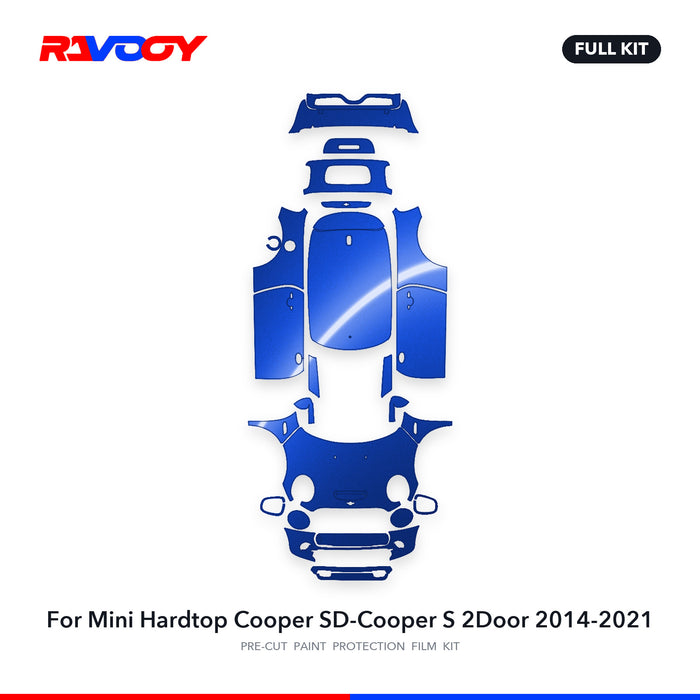 Full vehicle PPF pattern for 2014-2021 Mini Hardtop Cooper SD-Cooper S 2Door