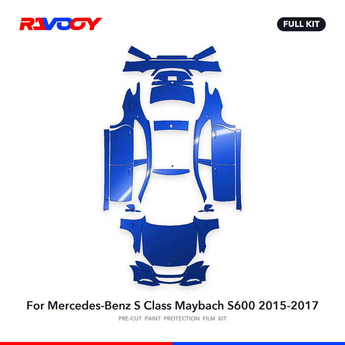 Full vehicle PPF pattern for 2015-2017 Mercedes-Benz S Class Maybach S600