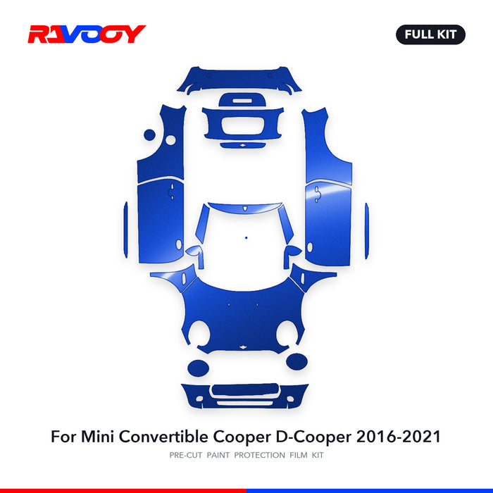 Full vehicle PPF pattern for 2016-2021 Mini Convertible Cooper D-Cooper