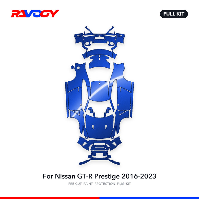 Full vehicle PPF pattern for 2016-2023 Nissan GT-R Prestige