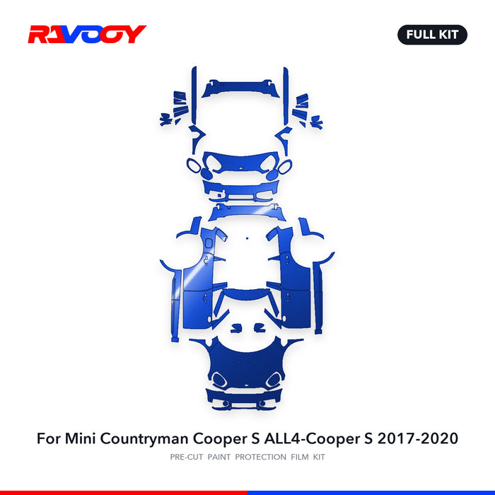 Full vehicle PPF pattern for 2017-2020 Mini Countryman Cooper S ALL4-Cooper S