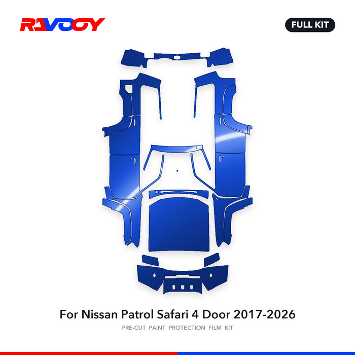 Full vehicle PPF pattern for 2017-2026 Nissan Patrol Safari 4 Door