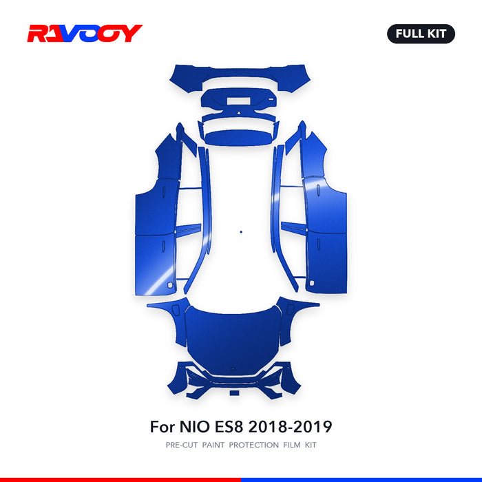 Full vehicle PPF pattern for 2018-2019 NIO ES8
