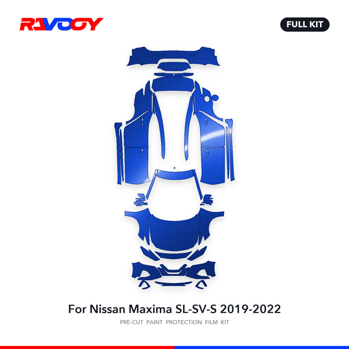 Full vehicle PPF pattern for 2019-2022 Nissan Maxima SL-SV-S