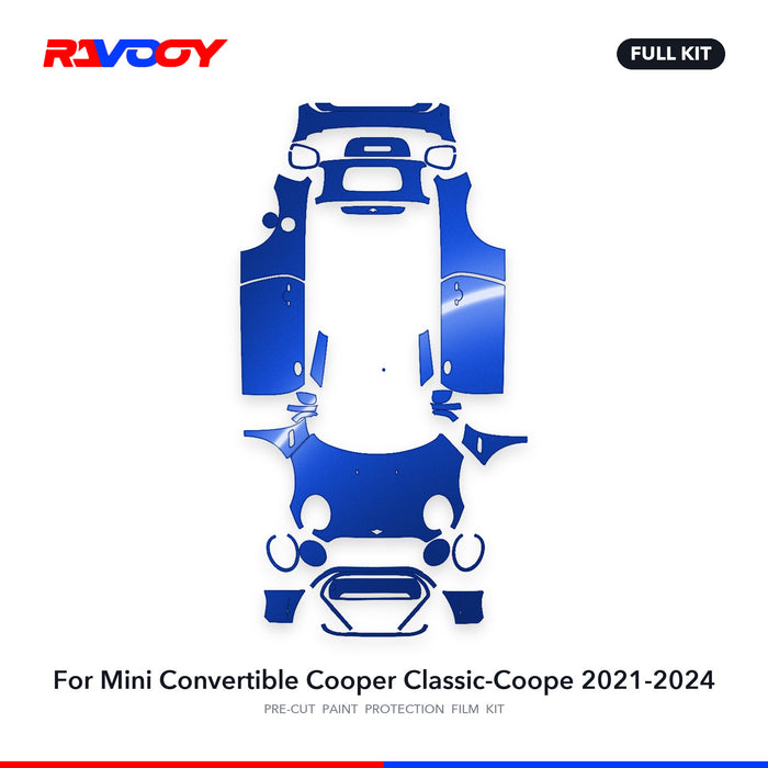 Full vehicle PPF pattern for 2021-2024 Mini Convertible Cooper Classic-Coope