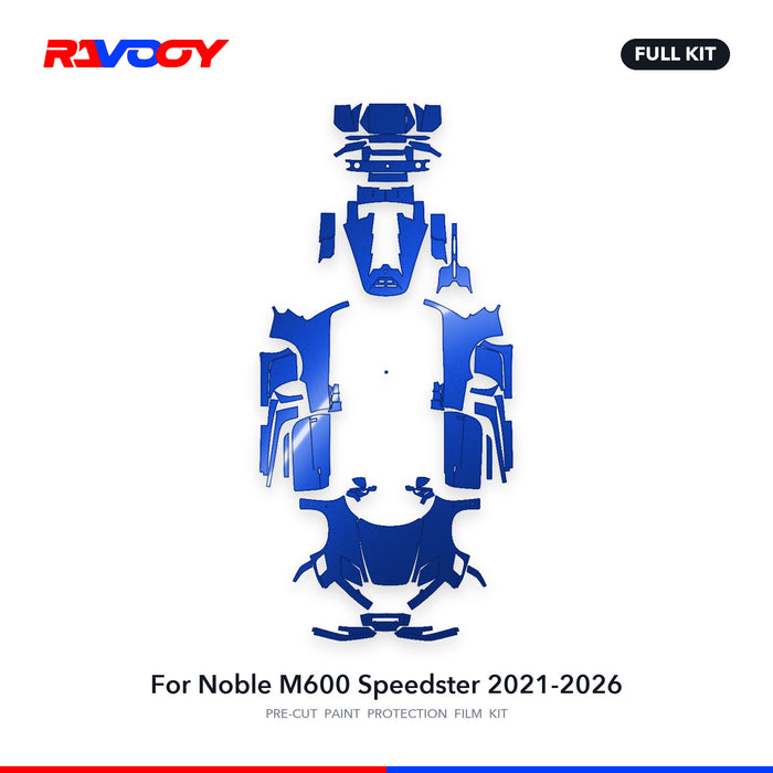 Full vehicle PPF pattern for 2021-2026 Noble M600 Speedster