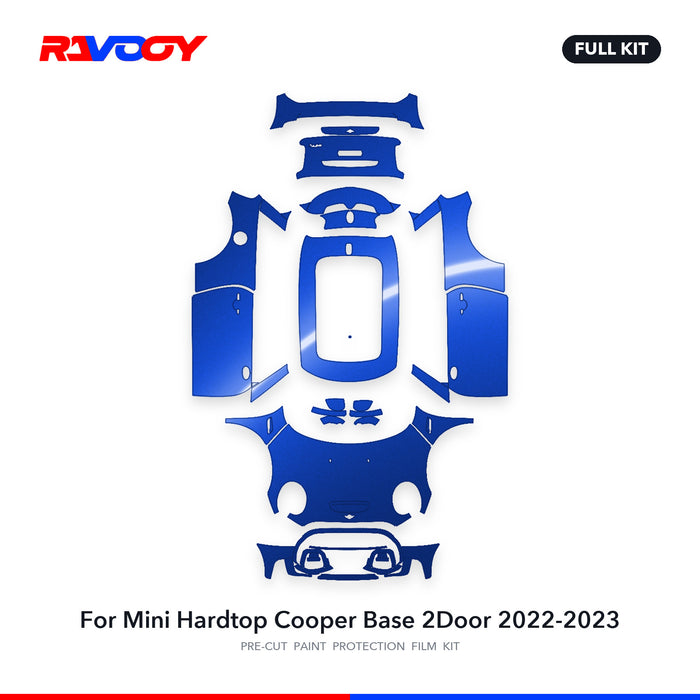 Full vehicle PPF pattern for 2022-2023 Mini Hardtop Cooper Base 2Door