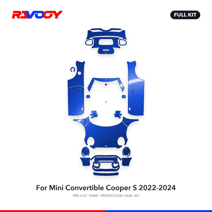 Full vehicle PPF pattern for 2022-2024 Mini Convertible Cooper S