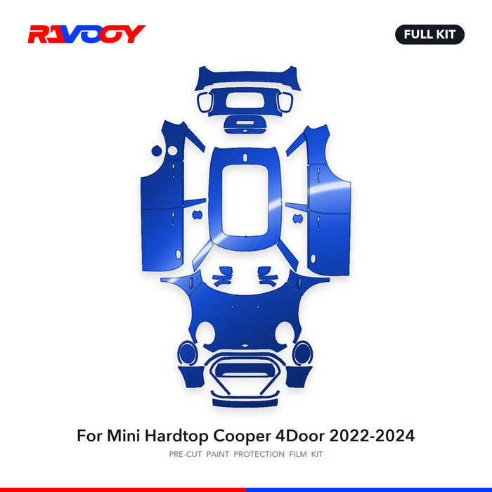 Full vehicle PPF pattern for 2022-2024 Mini Hardtop Cooper 4Door