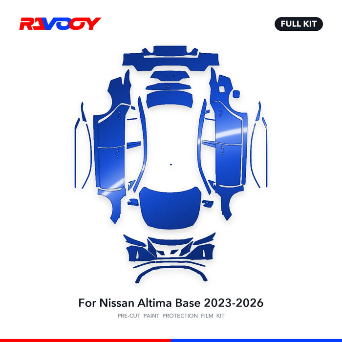 Full vehicle PPF pattern for 2023-2026 Nissan Altima Base