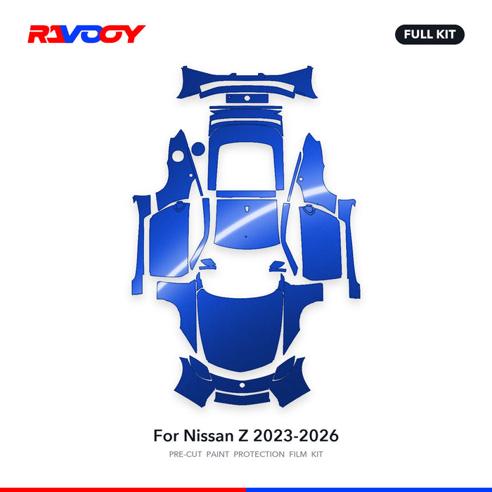 Full vehicle PPF pattern for 2023-2026 Nissan Z