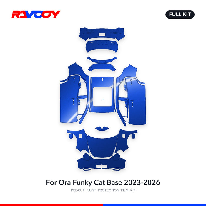 Full vehicle PPF pattern for 2023-2026 Ora Funky Cat Base