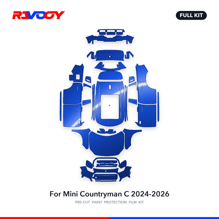 Full vehicle PPF pattern for 2024-2026 Mini Countryman C