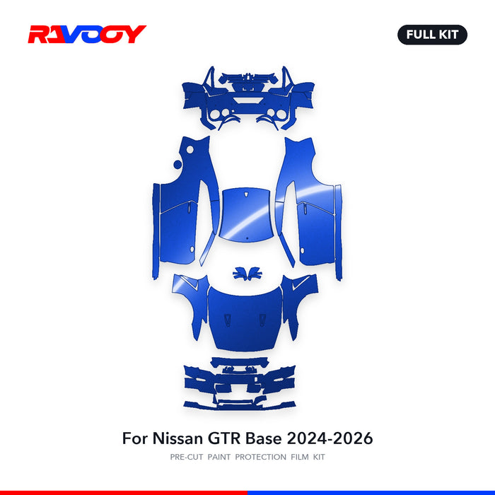 Full vehicle PPF pattern for 2024-2026 Nissan GTR Base