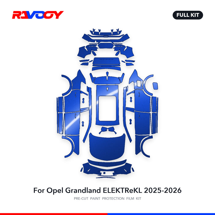 Full vehicle PPF pattern for 2025-2026 Opel Grandland ELEKTReKL