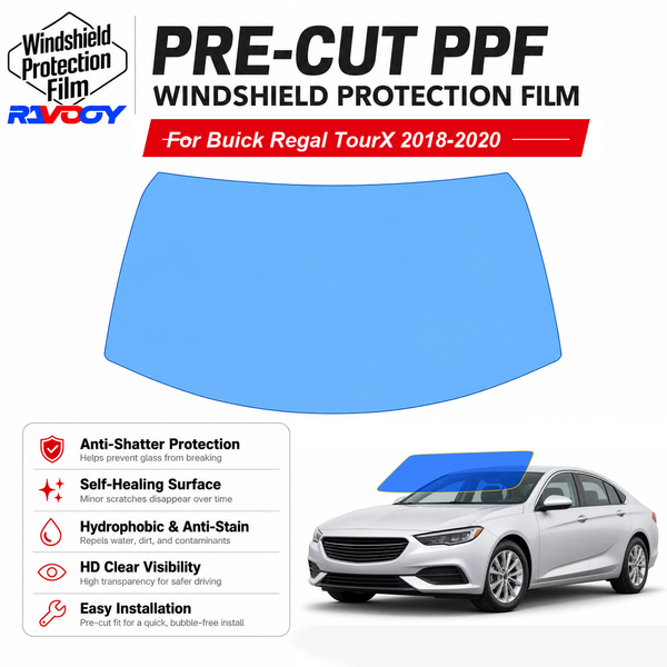 RAVOOY pre-cut front windshield protection film for Buick Regal TourX 4D SW 2018-2020