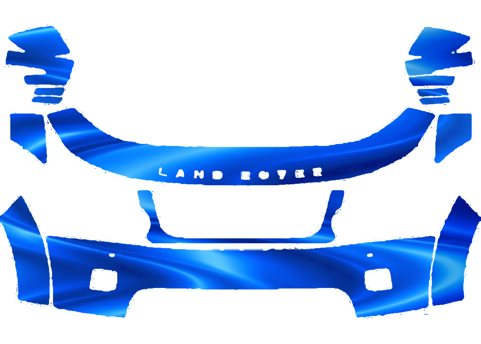 Pre-cut PPF pattern in royal blue