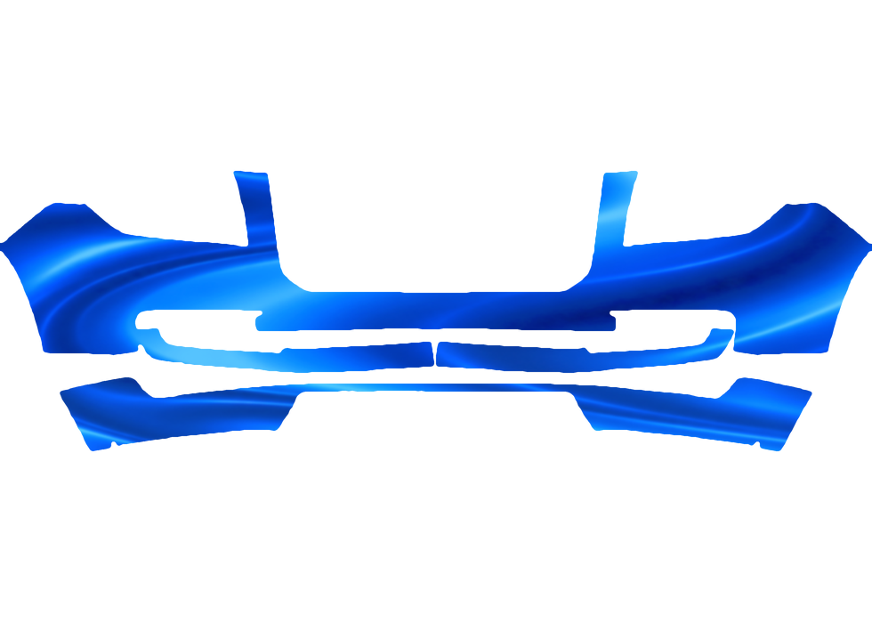 Pre-cut PPF pattern in royal blue