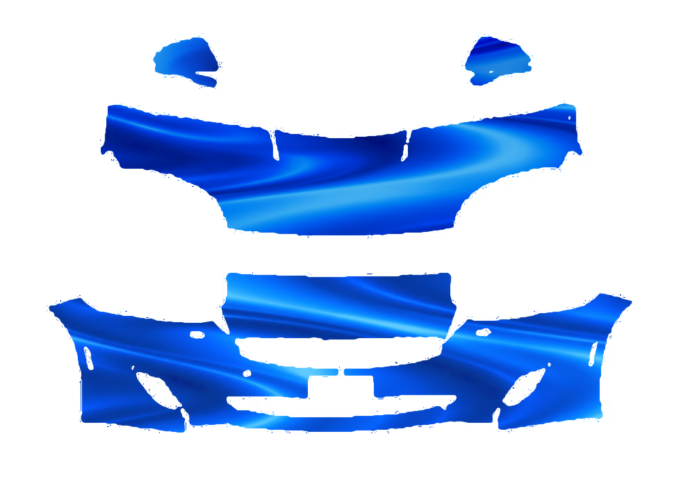 Pre-cut PPF pattern in royal blue