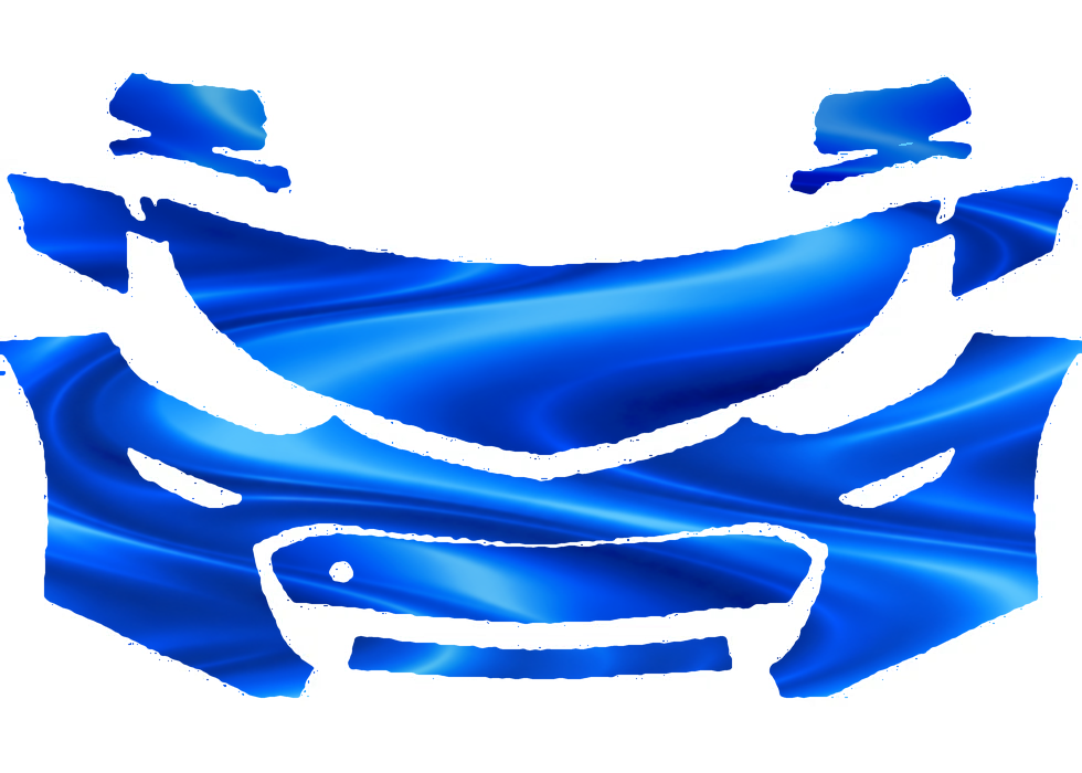 Pre-cut PPF pattern in royal blue