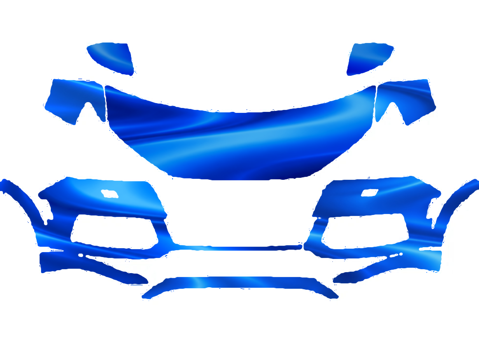 Pre-cut PPF pattern in royal blue