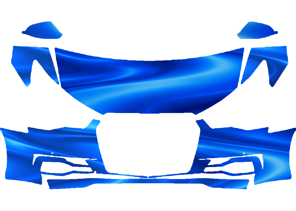 Pre-cut PPF pattern in royal blue
