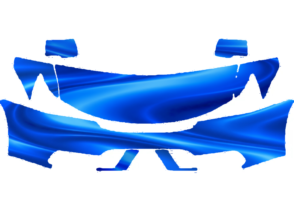 Pre-cut PPF pattern in royal blue