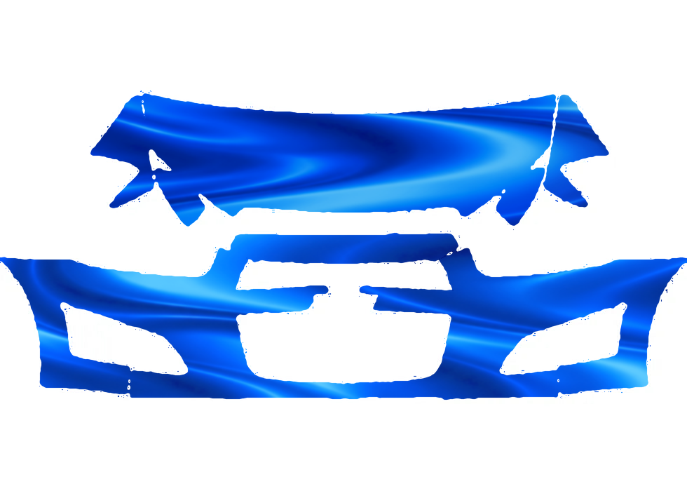 Pre-cut PPF pattern in royal blue