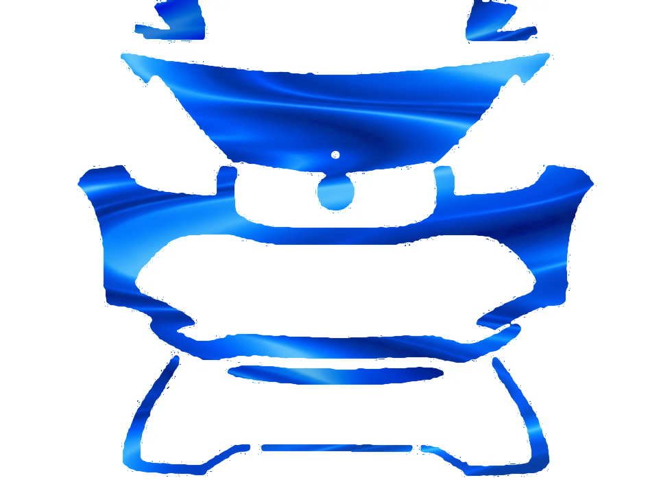 Pre-cut PPF pattern in royal blue