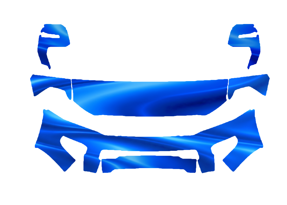 Pre-cut PPF pattern in royal blue