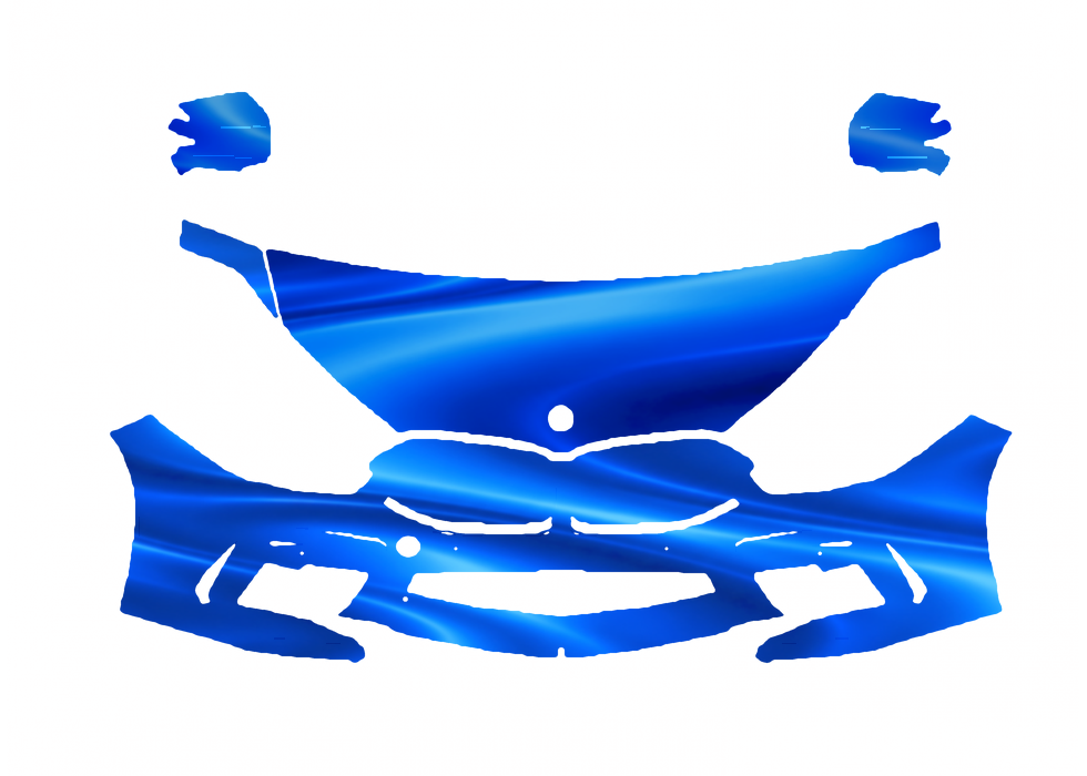 Pre-cut PPF pattern in royal blue