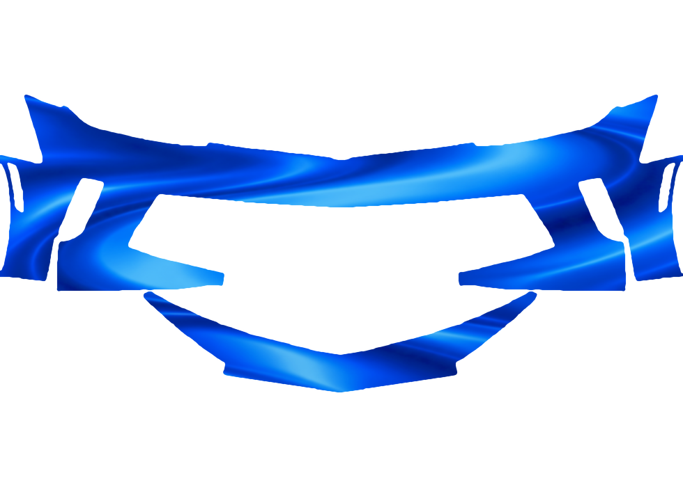 Pre-cut PPF pattern in royal blue