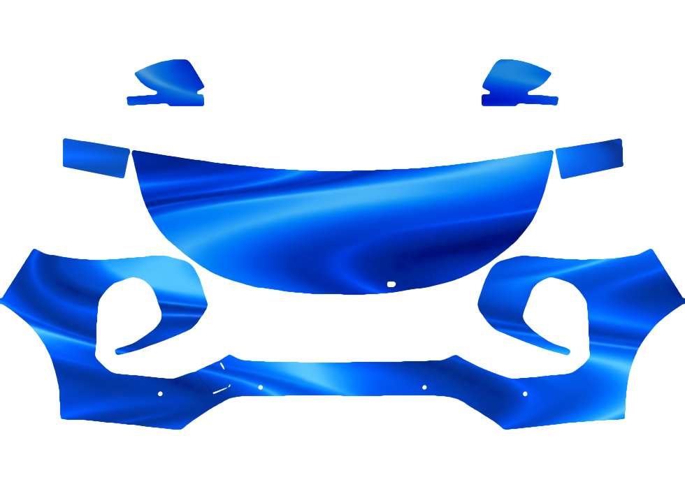Pre-cut PPF pattern in royal blue
