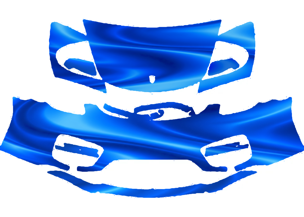 Pre-cut PPF pattern in royal blue