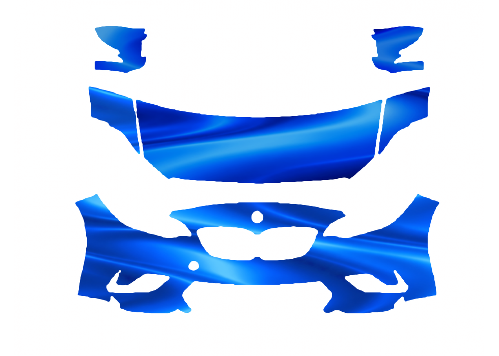 Pre-cut PPF pattern in royal blue
