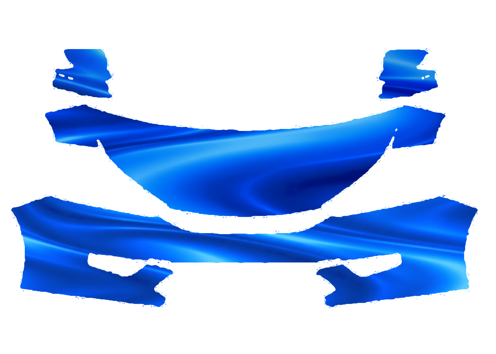Pre-cut PPF pattern in royal blue