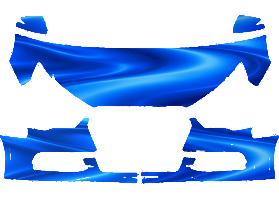 Pre-cut PPF pattern in royal blue