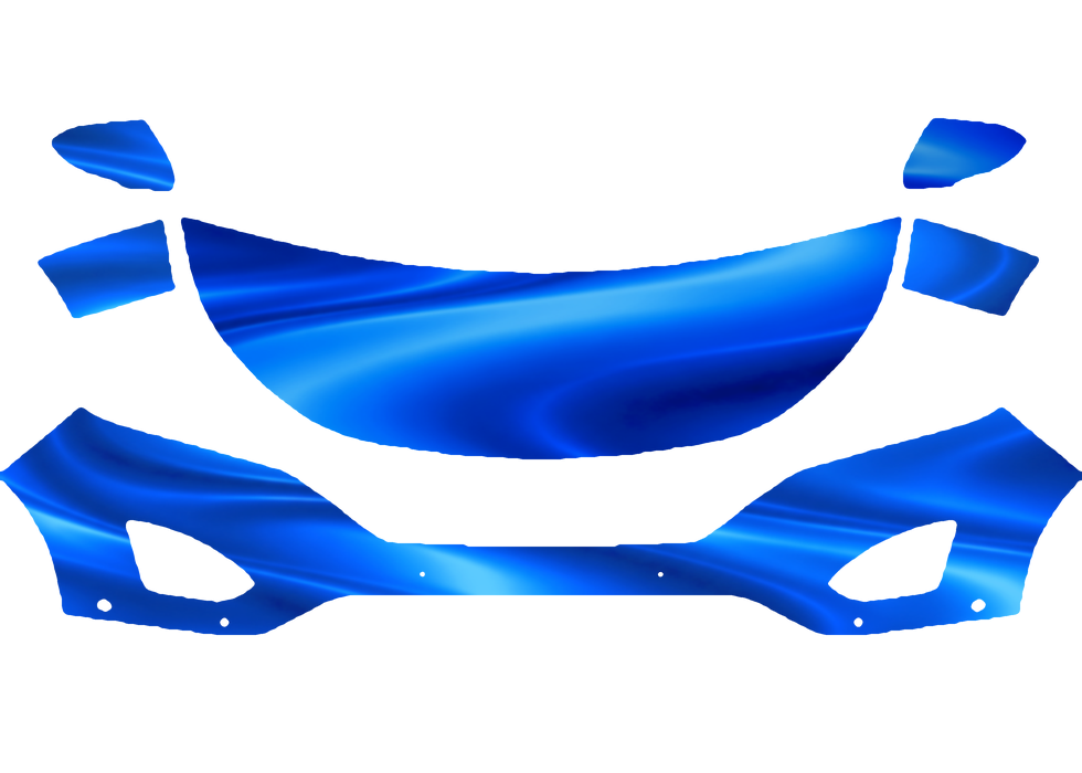 Pre-cut PPF pattern in royal blue