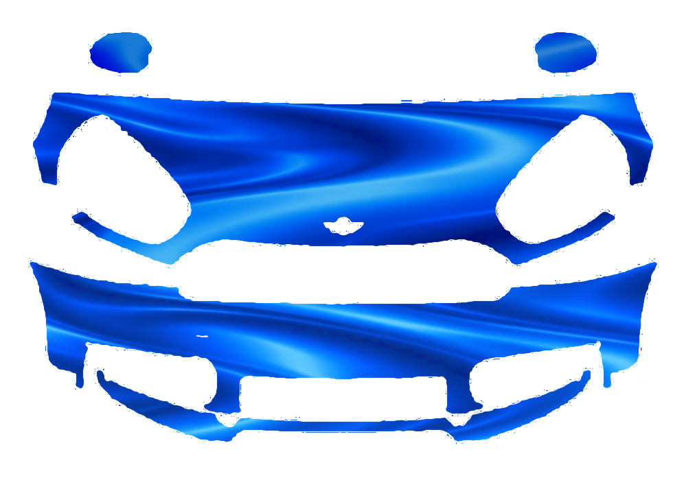 Pre-cut PPF pattern in royal blue