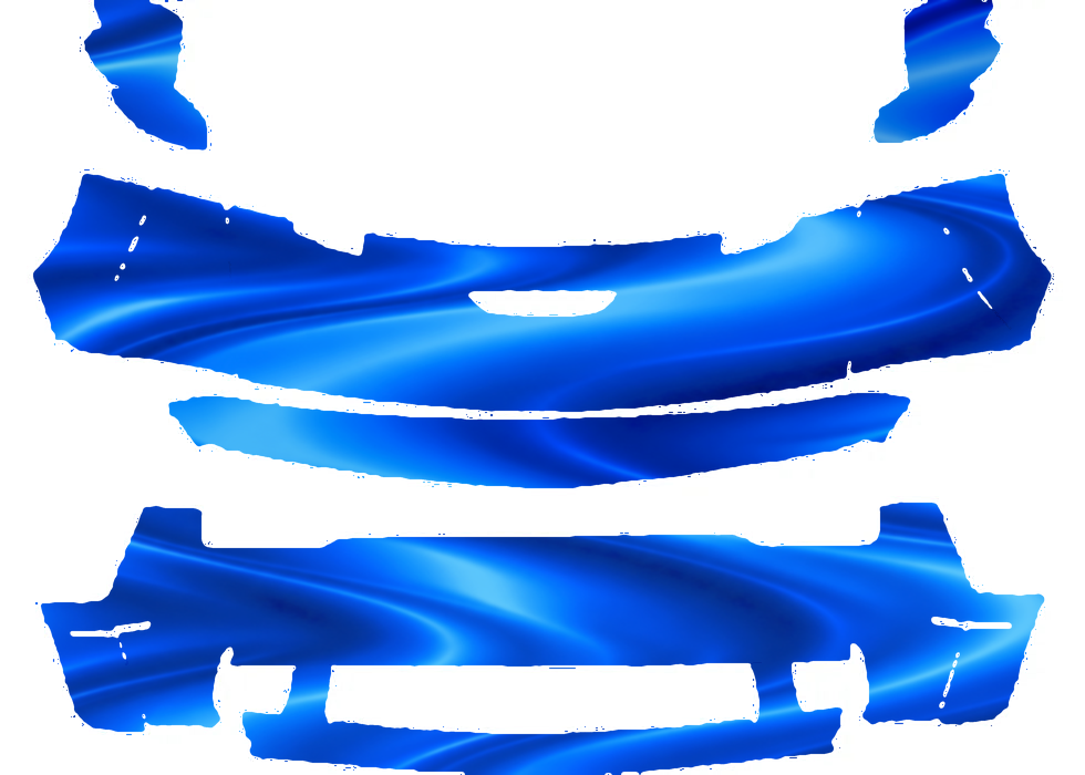 Pre-cut PPF pattern in royal blue