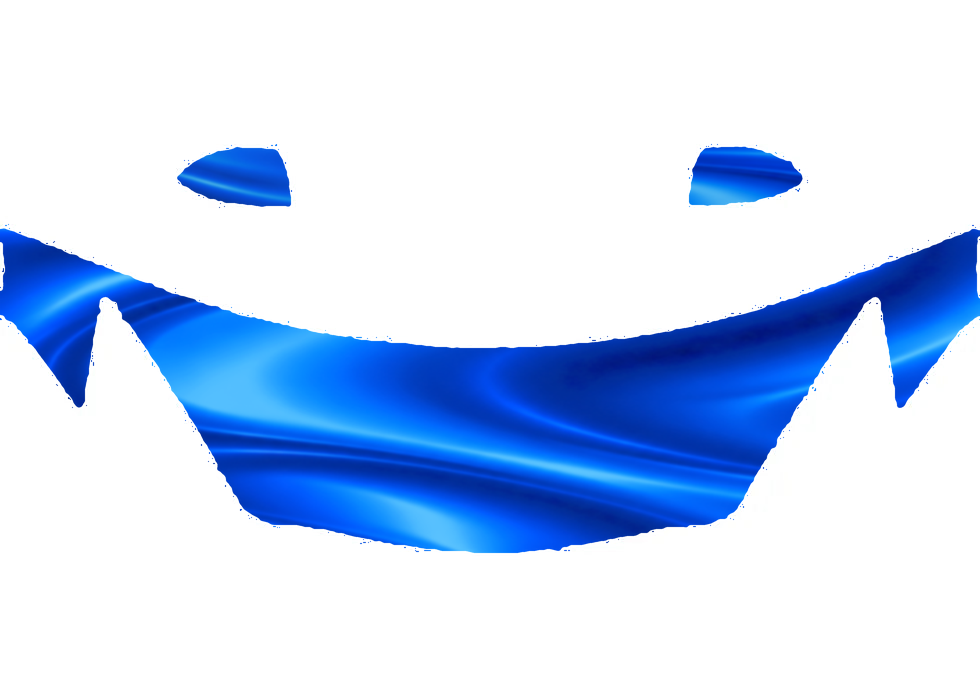 Pre-cut PPF pattern in royal blue