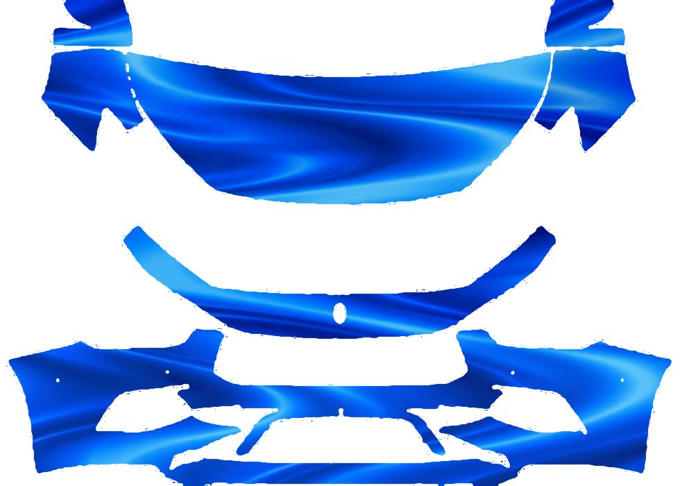 Pre-cut PPF pattern in royal blue
