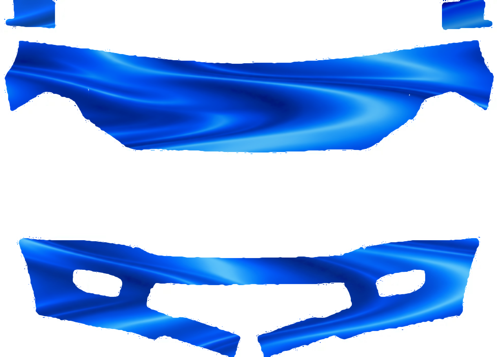 Pre-cut PPF pattern in royal blue
