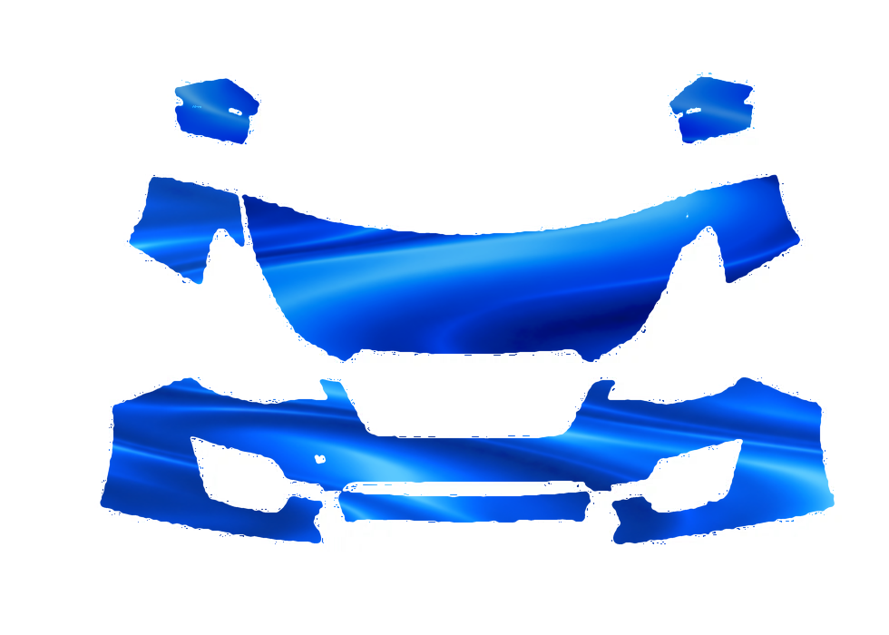 Pre-cut PPF pattern in royal blue