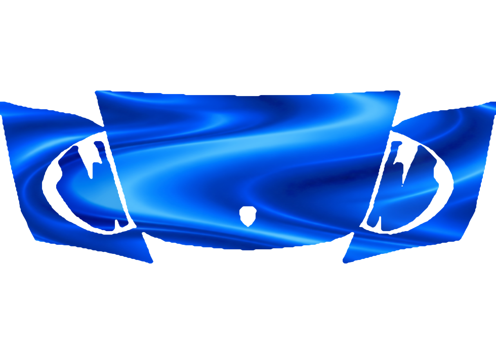 Pre-cut PPF pattern in royal blue