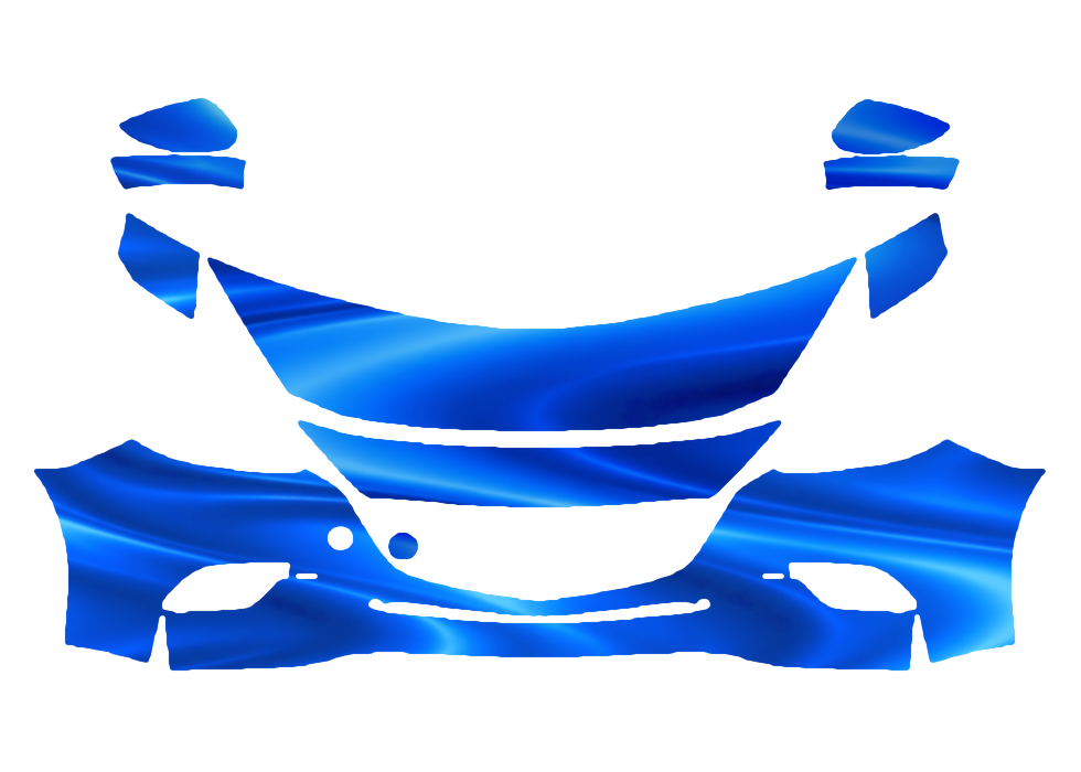Pre-cut PPF pattern in royal blue