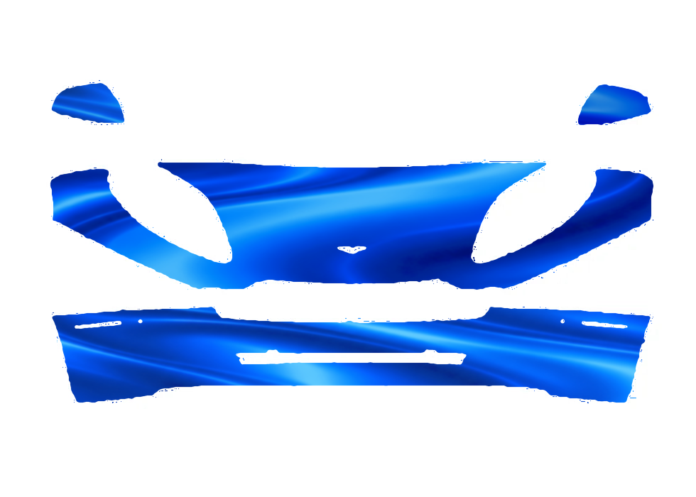 Pre-cut PPF pattern in royal blue
